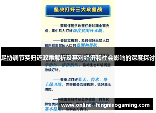 足协调节费归还政策解析及其对经济和社会影响的深度探讨